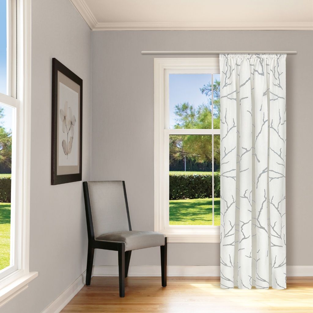 Gerster 40706 0840 lichtgrijs - 245 x 140 cm (hoogte x breedte)