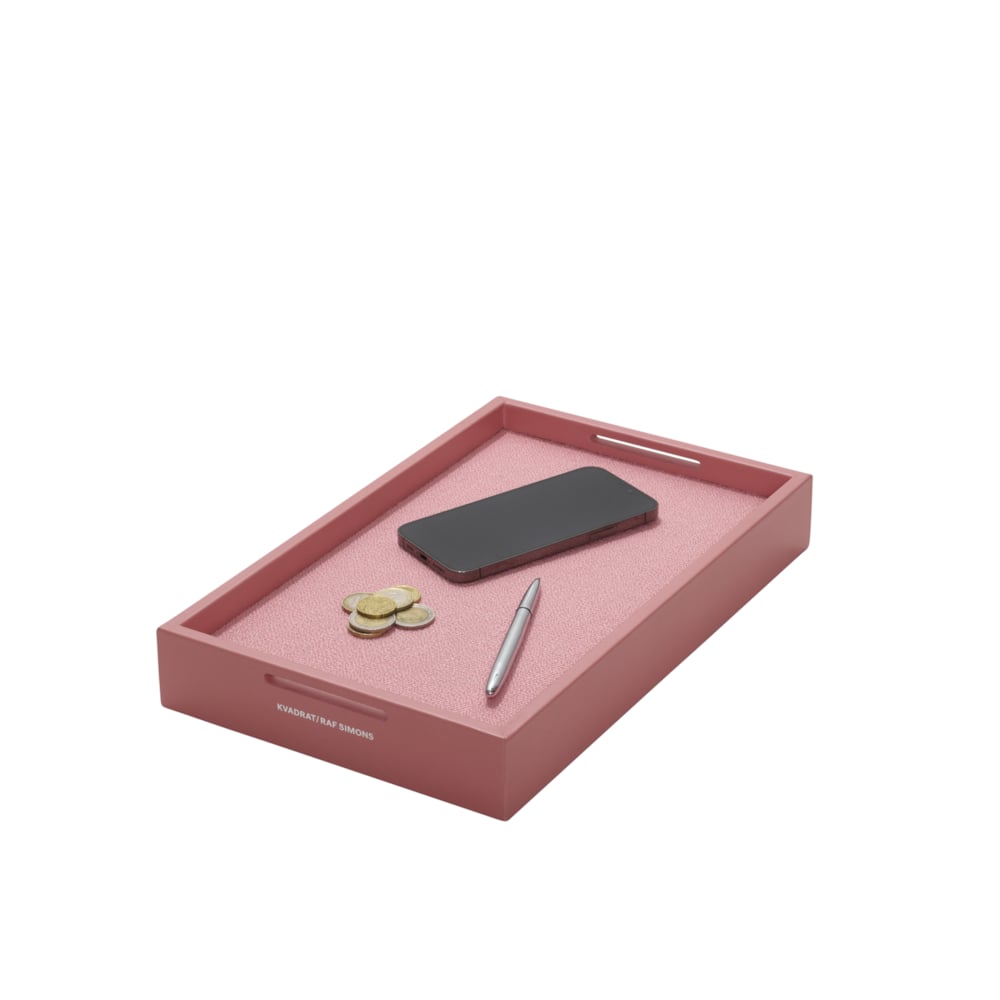Kvadrat Leather mirror tray 0622 - One size: 35 × 22 × 5 cm, 13.77 × 8.66 × 1.96"