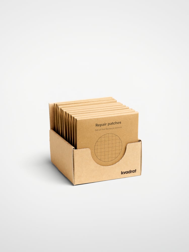 Kvadrat Repair patches box-stand Brown - 12 cm