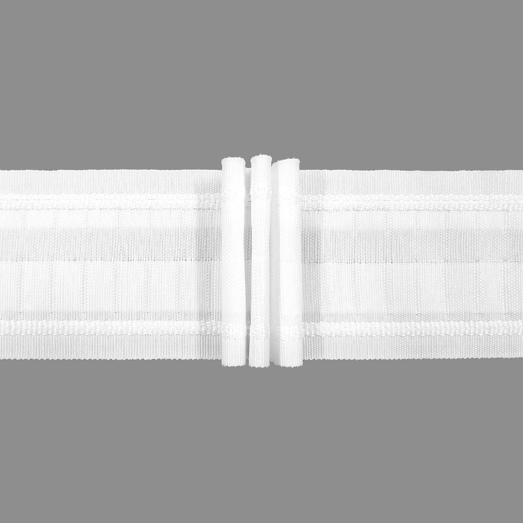 Gerster 6844 Faltenband 55mm, weiß 0000 wit - 55 mm bandbreedte - verpakking 100