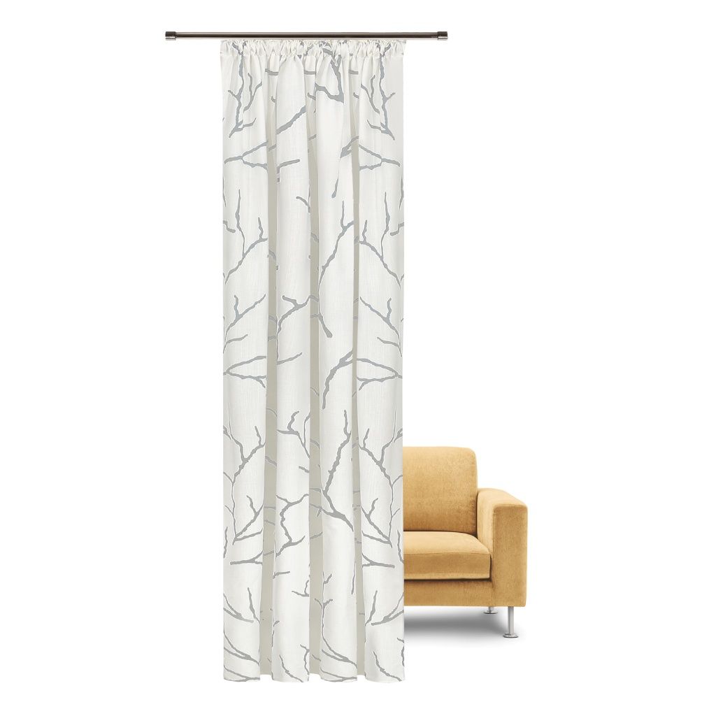 Gerster 40706 0840 lichtgrijs - 245 x 140 cm (hoogte x breedte)