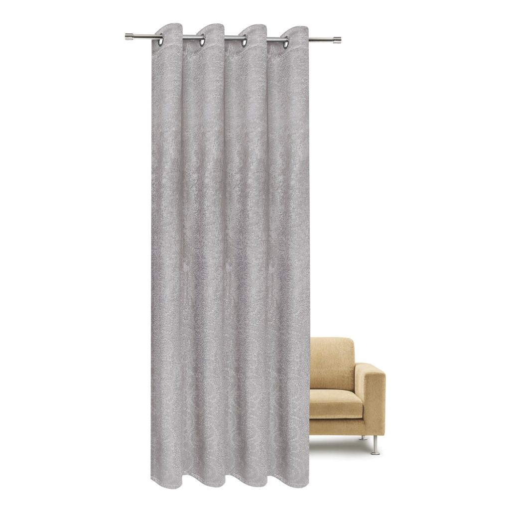 Gerster 40974 0870 lichtgrijs - 245 x 140 cm (hoogte x breedte)