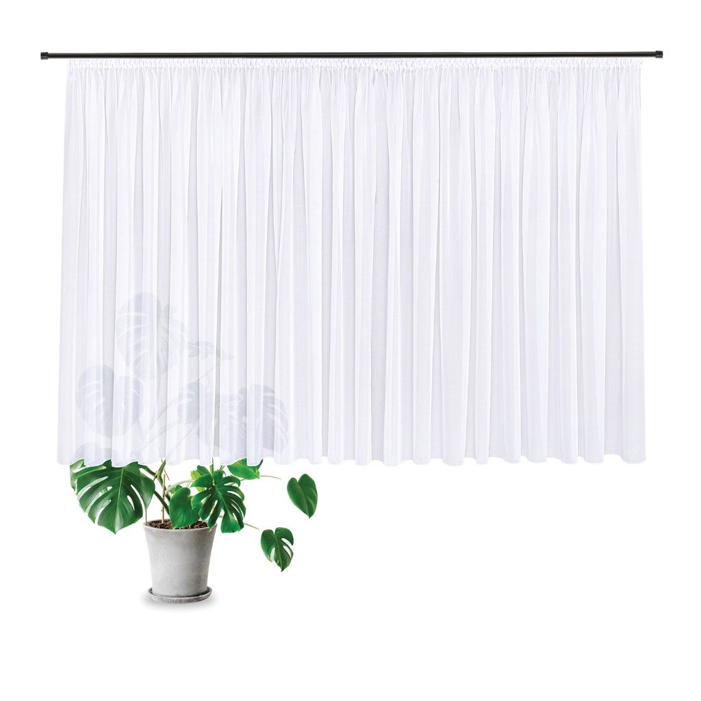 Gerster 40790 0001 wit - 175 x 600 cm (hoogte x breedte)