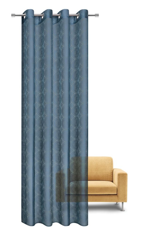 Gerster 40975 0800 blauw - 245 x 140 cm (hoogte x breedte)