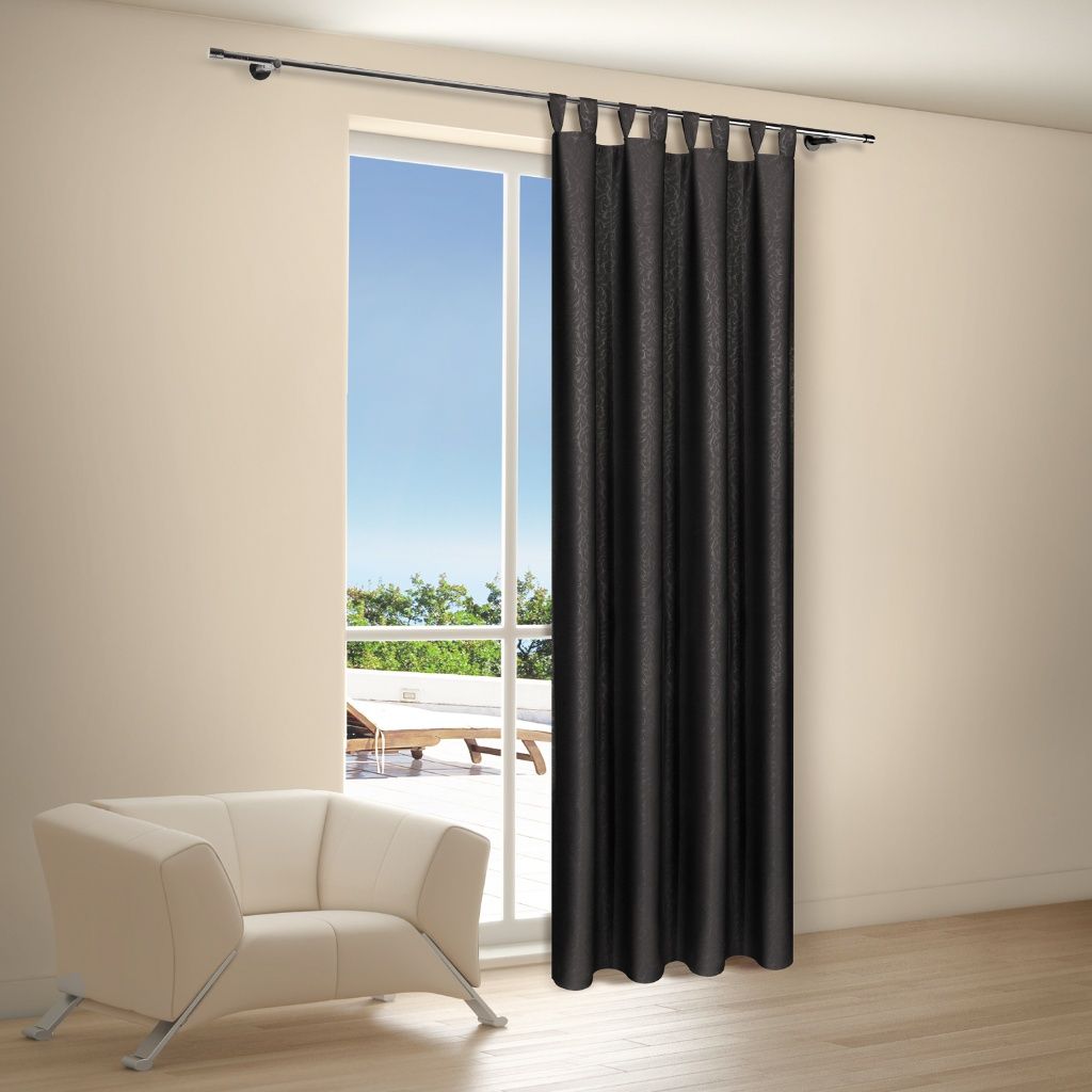 Gerster 40444 0999 zwart - 245 x 140 cm (hoogte x breedte)