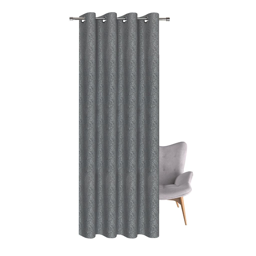 Gerster 41056 0840 lichtgrijs - 245 x 140 cm (hoogte x breedte)