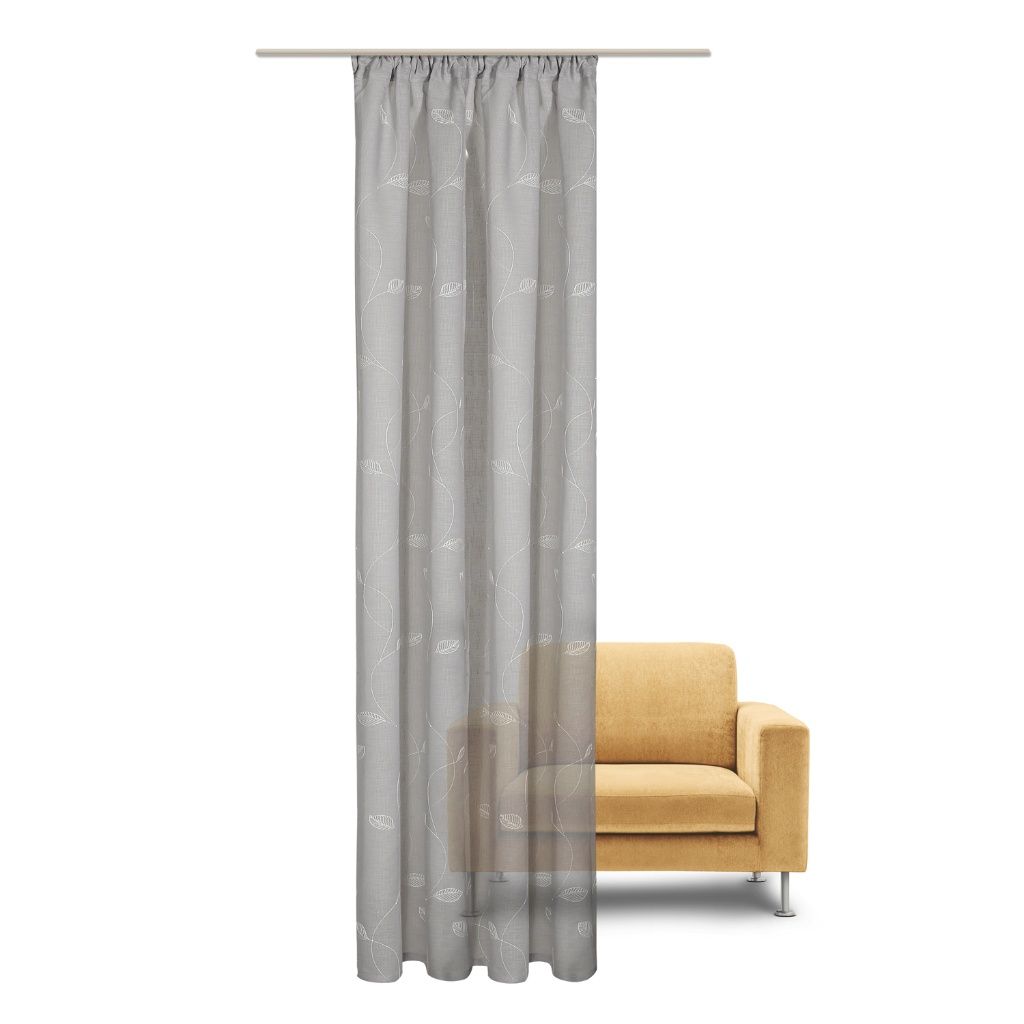 Gerster 40599 0840 lichtgrijs - 245 x 140 cm (hoogte x breedte)