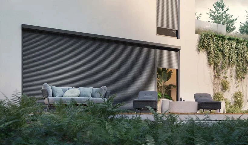 Sunshade Experts Heroal: sfeerbeeld van de productfamilie, niet van de gekozen uitvoering.