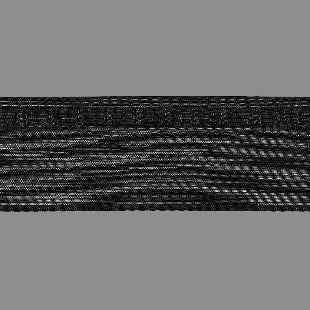 Gerster 62870 Wellenband mit Markierung schwarz zwart - 77 mm bandbreedte