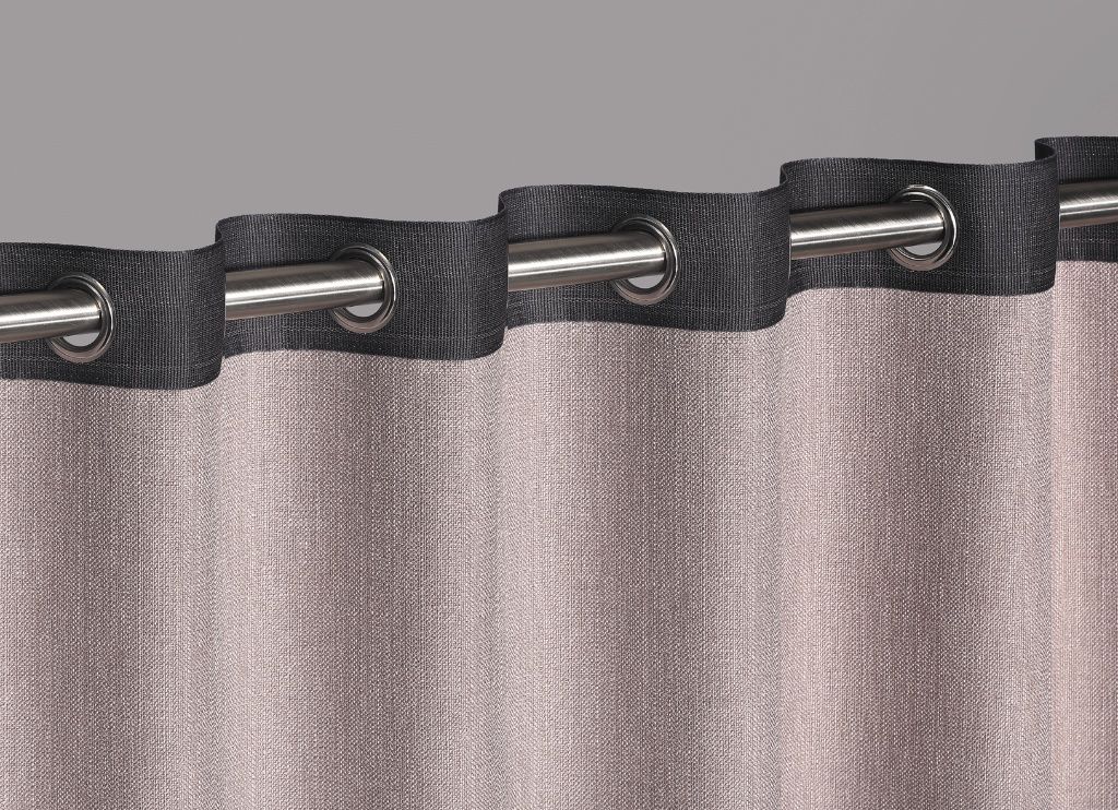 Gerster 60780 Ösenband 60mm breit 0810 antraciet - 60 mm bandbreedte