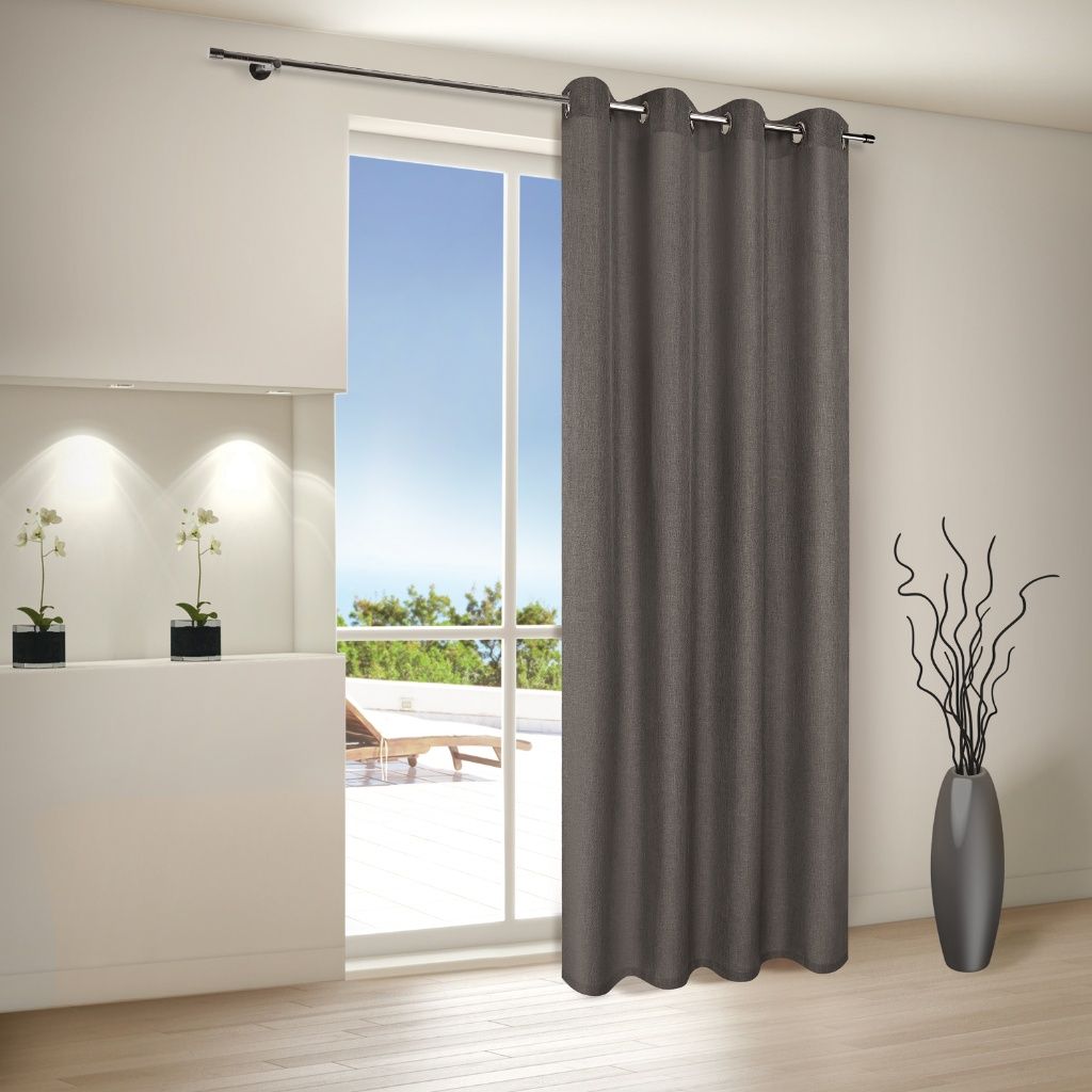 Gerster 40034 0810 antraciet - 235 x 140 cm (hoogte x breedte)