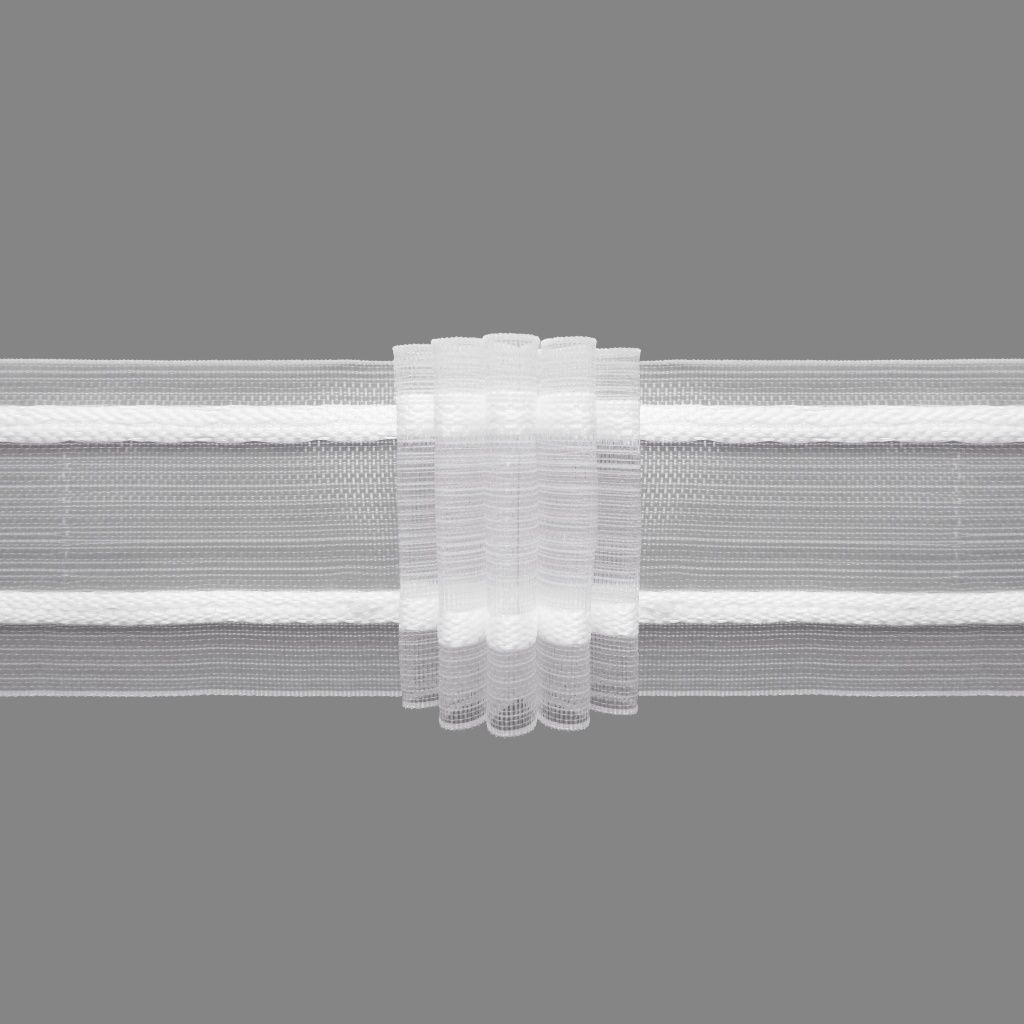 Gerster 6869 Faltenband 50mm, 250%, trans - 50 mm bandbreedte