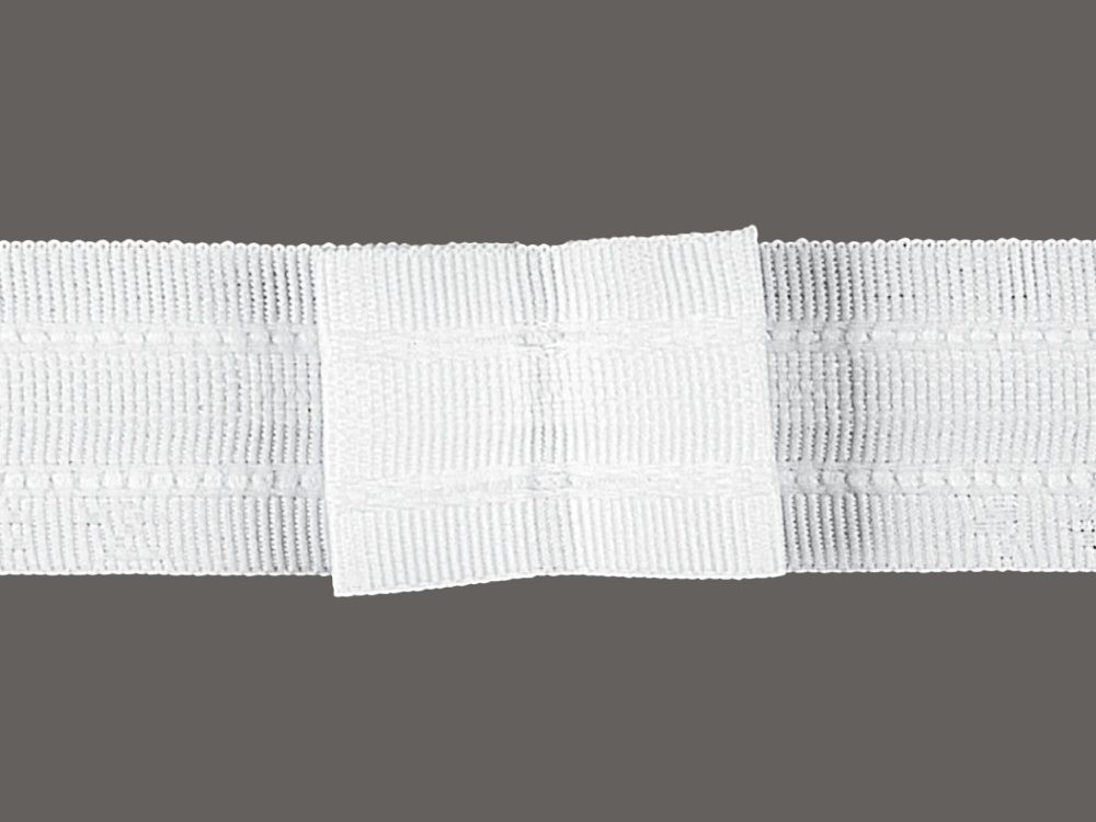 Gerster 6279 Faltenband 26mm, 200%, weiß - 26 mm bandbreedte - verpakking 200