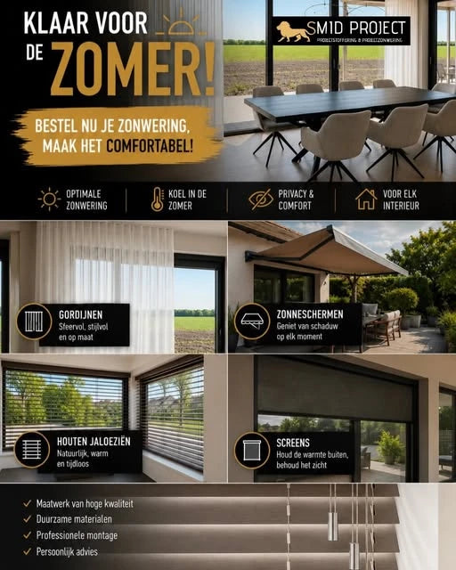 Klaar voor de zomer met zonwering